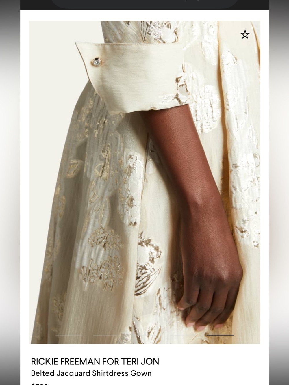 NWT Rickie Freeman for Teri Jon gown. Sz 14 - Picture 4 of 5